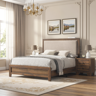 Sunvega Rustic Brown Cherry Finish Contemporary Four Drawer Storage Tall Chest