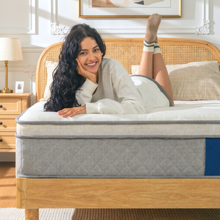 Sunvega 12 Inch Cooling Gel Memory Foam Hybrid Mattress with Pocket Springs for Medium Firmness