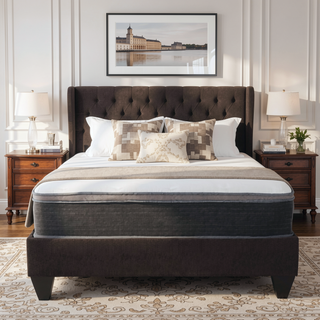 Sunvega 12 in. Queen Plush Gel Memory Foam Hybrid Mattress with Euro Top and Pocket Coils