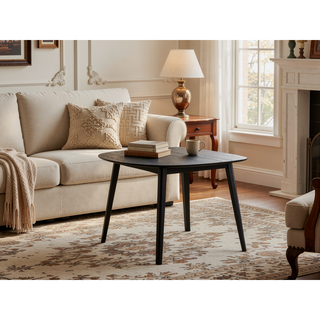 Sunvega Rectangular Dining Table with Fixed Wooden Top and Legs