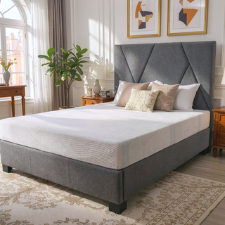 Sunvega 8 Inch Cooling Copper Infused Memory Foam Mattress Full Size with Breathable Cover