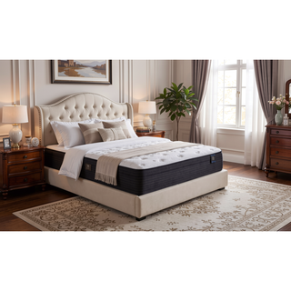 Sunvega Restonic 14.5 Inch Euro Top Mattress with Cooling Foam and Reinforced Lumbar Support