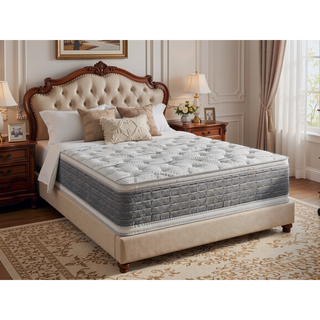 Sunvega 14.5" Twin Size Two Sided Pillow Top Mattress with Bamboo Fabric