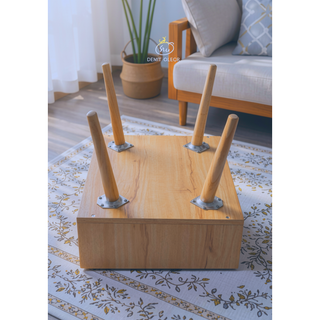 Sunvega Modern Vintage Nightstand with Caned Drawers for Bedroom Storage