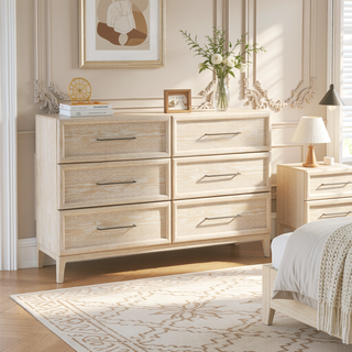 Sunvega Light Brown Finish Contemporary Style 2-Drawer Bedside Table with Ball Bearing Glides