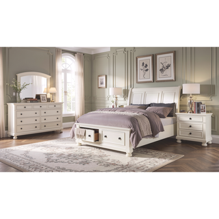 Sunvega White Finish 7 Drawer Dresser with Jewelry Tray Traditional Bedroom Furniture
