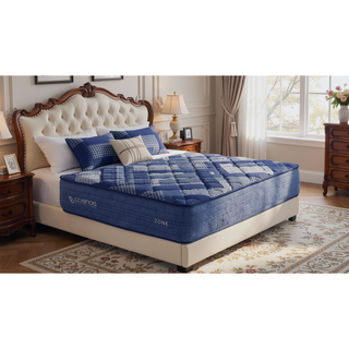 Sunvega Pocket InnerSpring Unit with Memory Foam and Super Soft Fabric Cover