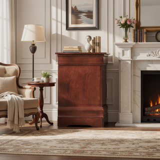 Sunvega Elegant Traditional Cherry Nightstand with Durable Materials and Expert Craftsmanship