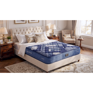 Sunvega Pocket InnerSpring Mattress with Memory Foam and Super Soft Fabric Cover