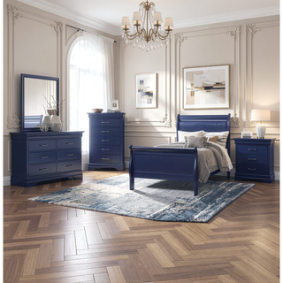 Sunvega Led Lighting 2 Drawer Nightstand with Spacious Drawers in Transitional Style