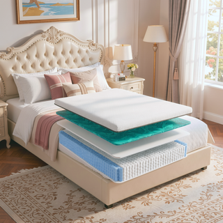 Sunvega Copper Cooling Firm Feel 12" Hybrid Waterfall Top Mattress Twin XL