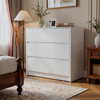 Sunvega Duncan Nightstand with Top Open Shelf and Large Drawer for Bedroom