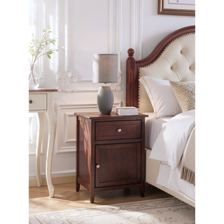 Sunvega Bright Yellow Fully Assembled Nightstand with Drawer for Small Spaces