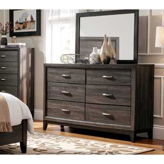 Sunvega Modern Contemporary White Finish Wooden Nightstand with 2 Dovetail Drawers