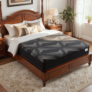 Sunvega Diamond Matrix Copper Cooling Hybrid Waterfall Top Mattress with Medium Feel