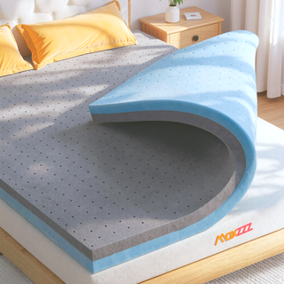 Sunvega 3 Inch Cooling Gel and Bamboo Charcoal Foam Mattress Topper for Twin Bed
