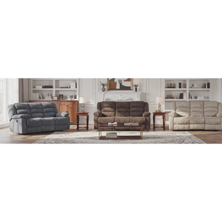 Sunvega Microfiber Fabric Recliner Chair with Lumbar Support and Stainless Steel Base