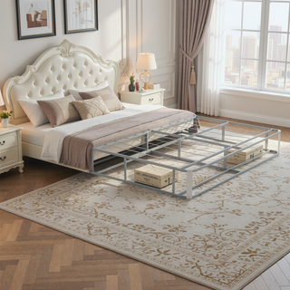 Sunvega Twin-XL Folding Mattress Foundation with Removable Linen Cover