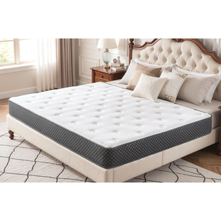 Sunvega 6" Quilted Gel Memory Foam Firm Queen Mattress with HD Support