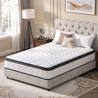 Sunvega King Size Hybrid Mattress with Zoned Pocket Springs and Gel Memory Foam