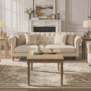 Sunvega Carmel Finish Dining Table with Removable Leaf for Flexible Seating