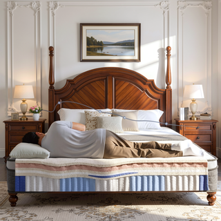 Sunvega 10 Inch Queen Size Breathable Cool Cover Memory Foam Hybrid Mattress