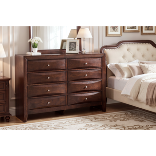 Sunvega Dark Brown Tufted Polyurethane Upholstered King Size Bed Frame