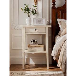 Sunvega Bright Pink Contemporary Nightstand with Durable Construction for Modern Decor
