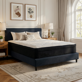 Sunvega Hybrid Plush Queen Mattress with Pocketed Coils and Cooling Fabric
