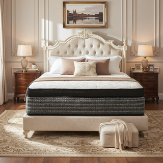 Sunvega Plush 14" Queen Size Hybrid Gel Memory Foam Pocket Spring Mattress