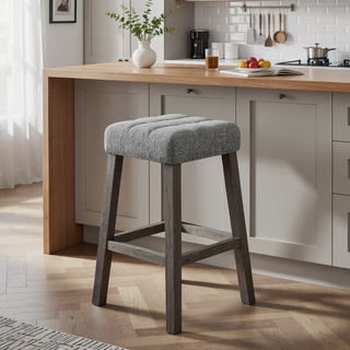 Sunvega Sturdy Console Sofa Table with Faux Top and Grey Wash Legs