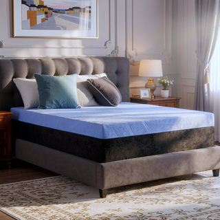Sunvega 12 Inch Hybrid Cooling Latex Foam and Coil Mattress Queen Size with 6 Layers
