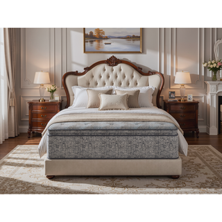 Sunvega 12" Hybrid Euro Top Mattress with Cooling Support Plush Comfort Queen
