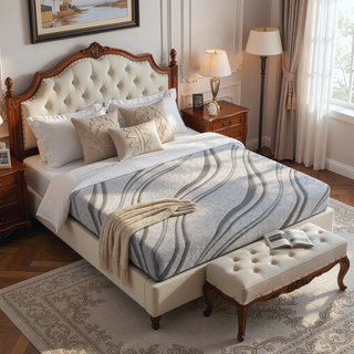Sunvega Diamond Pro Gel Memory Foam 10" Medium Feel Cooling Mattress for Cal King