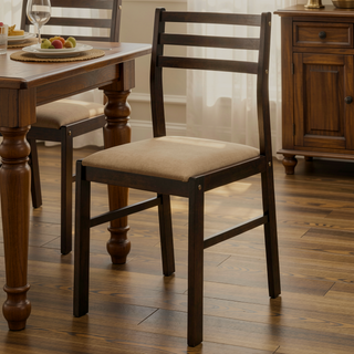 Sunvega Cappuccino and Tan 3-Piece Dining Set with Drop Leaf Table and Two Chairs
