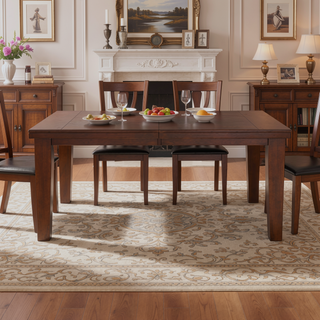 Sunvega Dark Oak Finish Wooden Bench with Faux Leather Upholstered Seat