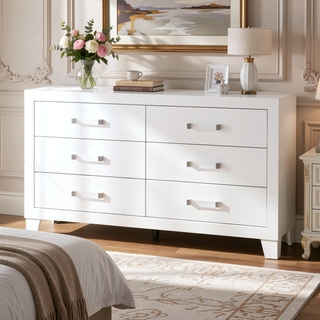 Sunvega White Queen Upholstered Bed with Modern LED Accent Lighting
