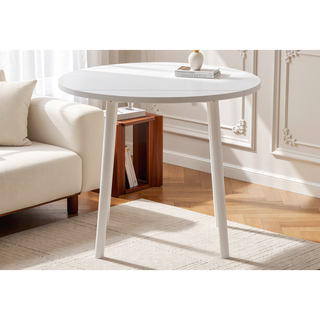 Sunvega 3-Piece Small Kitchen Dining Set with 35 Inch Drop Leaf Table