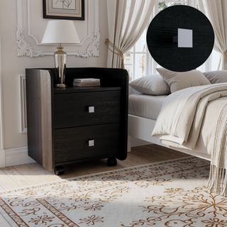 Sunvega Bristol Nightstand with One Cabinet and a Top Surface Shelf