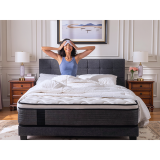 Sunvega 10 Inch Cooling Gel Memory Foam Hybrid Mattress with Pocket Springs for Medium Firmness
