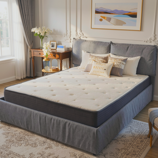 Sunvega 8 Inch Queen Size Hybrid Mattress with Soft Euro Top and Gel Memory Foam
