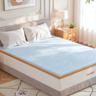 Sunvega 4 Inch Copper Gel Memory Foam Mattress Topper CertiPUR-US Certified