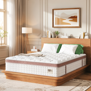 Sunvega 14 Inch King Firm Hybrid Mattress with Gel Memory Foam and Pocket Springs