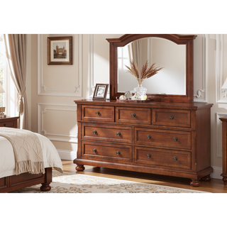 Sunvega Gray Modern Nightstand with Full Extension Drawers and Felt-Lined Top