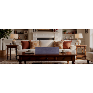 Sunvega Transitional Antique Blue and Gray Finish Dining Table Set with USB Outlet