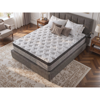 Sunvega 12 Inch King Diamond Hybrid Cooling Gel Memory Foam Mattress for Pressure Relief and Motion Isolation