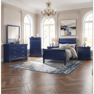Sunvega Led Lighting 2 Drawer Nightstand with Spacious Drawers in Transitional Style