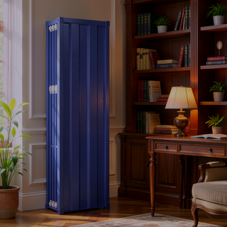 Sunvega Industrial Blue Wardrobe with Full-Length Container Lock and Hanging Rod