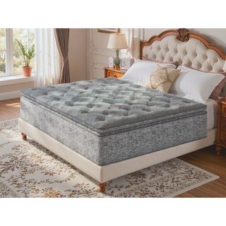 Sunvega Restonic 12" Hybrid Euro Top Plush Cooling Mattress with Marvelous Middle® Support