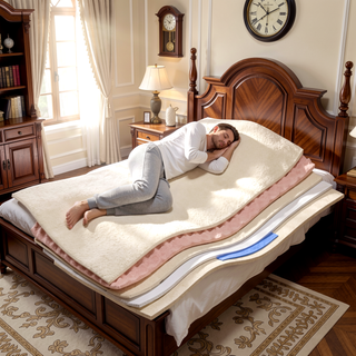 Sunvega 10 Inch Queen Size Breathable Cool Cover Memory Foam Hybrid Mattress